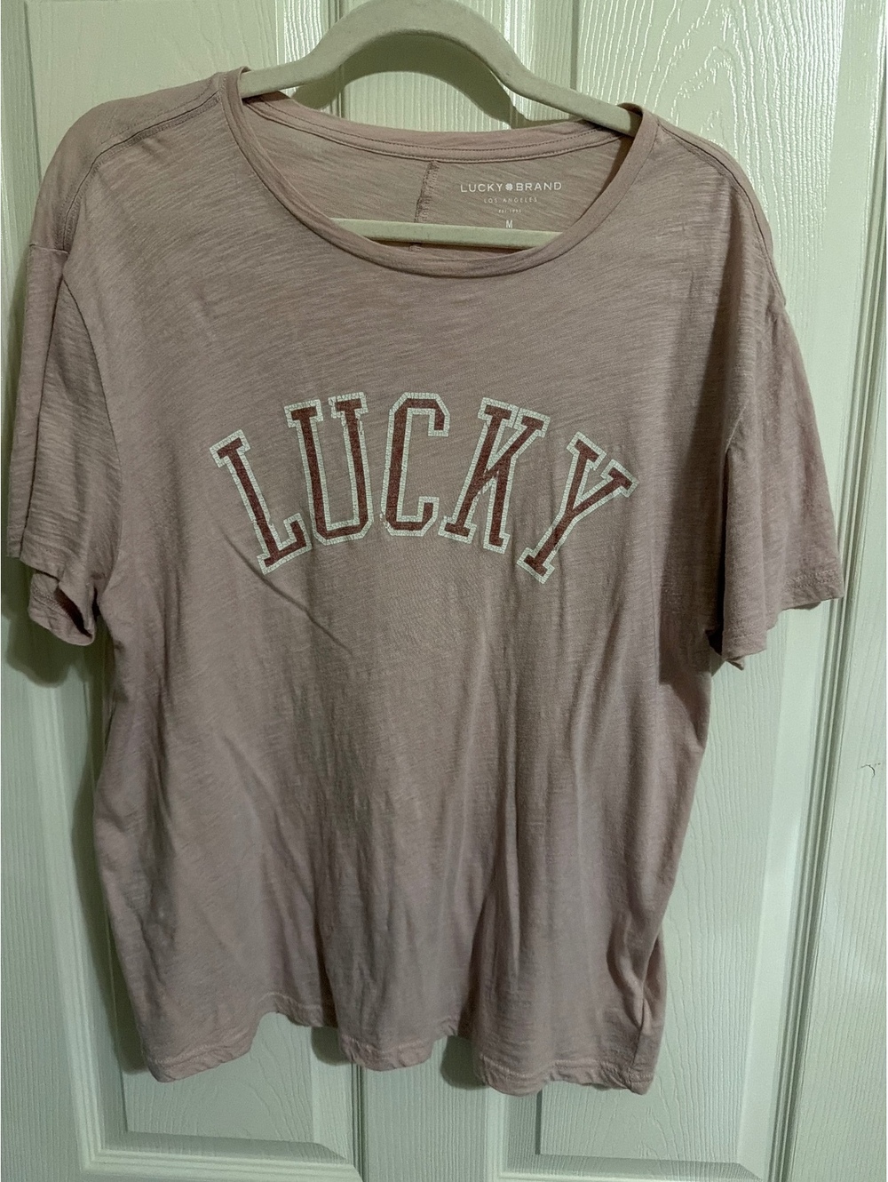 Lucky Brand Men's Medium Pink Graphic T-Shirt